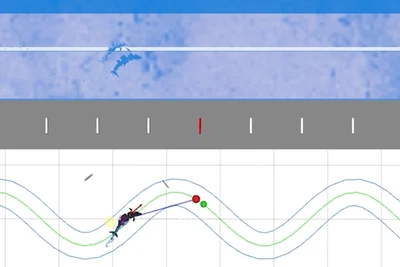 Path Following Control System of Line-of-Sight Guidance for Robotic Dolphin with Multi-Link Mechanism in Underwater Simulator featured image